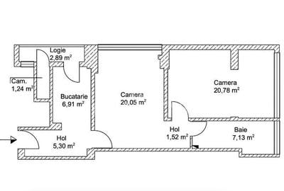 Apartament cu 2 camere semidecomandat, mobilat în Ultracentral - 9