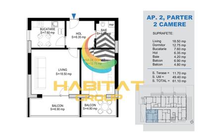 Apartament cu 2 camere decomandat în Theodor Pallady - 2