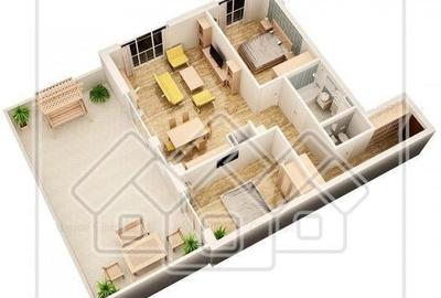 Penthouse de inchiriat, 2 bai, terasa mare, City Residence - 8