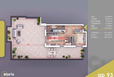 Apartament cu 2 camere în Titan - 5