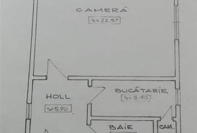 Garsonieră decomandată în Unirii - 1