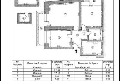 Apartament cu 3 camere decomandat, mobilat în P-ța Dorobanți - 5
