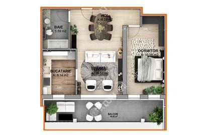 Apartament cu 2 camere decomandat în Industrial Vest - 6