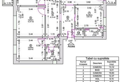 Apartament cu 4 camere decomandat în Girocului - 1
