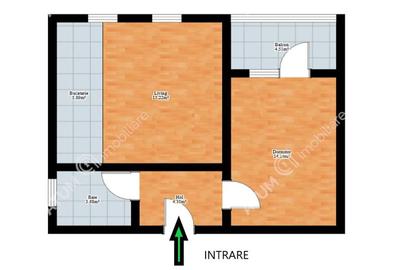 Apartament cu 2 camere decomandat, mobilat în Tilișca - 5