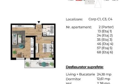 Apartament cu 2 camere decomandat în Berceni - 5