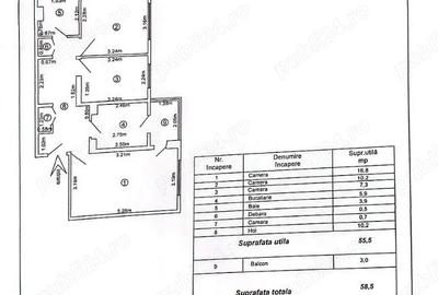 Apartament cu 3 camere decomandat în Micro 21 - 10