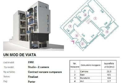 Studio de vanzare in ansamblul rezidential Olteniei 23 - 6