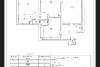 Apartament cu 2 camere semidecomandat în Central