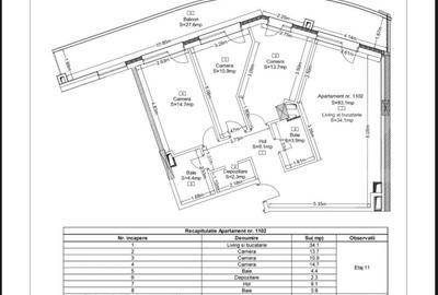 Apartament 4 camere, 93,1 mp, Ansamblu Rezidential, Zorilor - 5