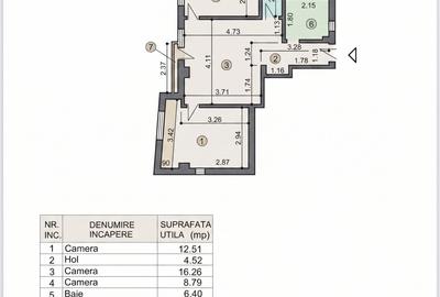 Apartament cu 3 camere în Dămăroaia - 6