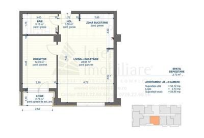 Apartament cu 2 camere în Cug - 2