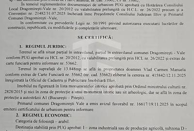 Teren de 14096 mp, în Militari - 2