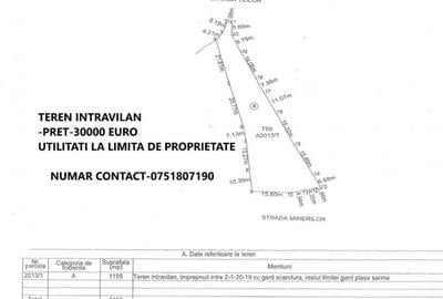 Teren de 1155 mp, în Mahmudia