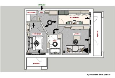 Preț imbatabil de lansare 1.450€/mp - Apartament 2 camere, 2 balcoane - 10