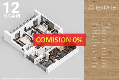 Trei camere, finalizat, pompa de caldura, panouri fotovoltaice, 108 mp - 1