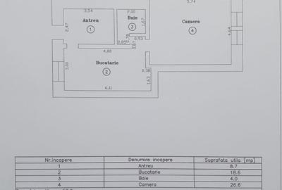 Apartament cu 2 camere în Central - 1