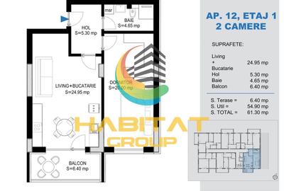 Pallady 2 camere tip studio 61 mp la 15 min. metrou N.Teclu - 2