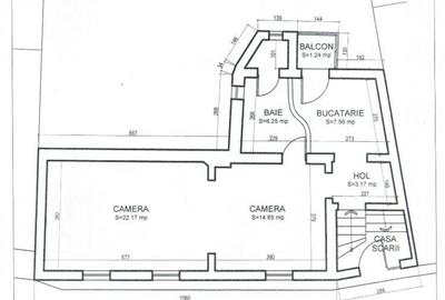 Casă individuală cu 3 camere cu Canalizare în Central - 17