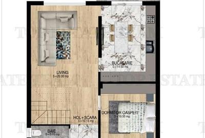 Vila moderna individuala cu 5 camere , 3 bai , Living open space, terasa,incalzi - 7