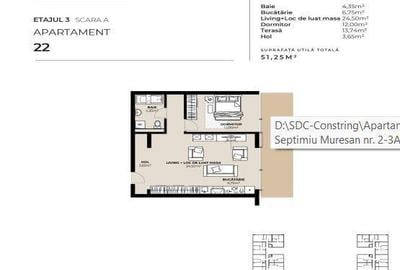 Apartament cu 2 camere în Dâmbul Rotund - 1