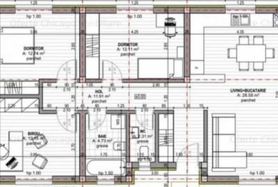 Casă cu 4 camere cu Teren 400 Mp în Stupini - 16
