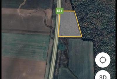 Vand teren intravilan 25488 mp KM 57 A1 front 180 m - 2