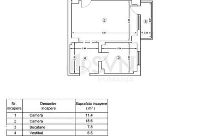 Apartament cu 2 camere semidecomandat în Ștefan cel Mare