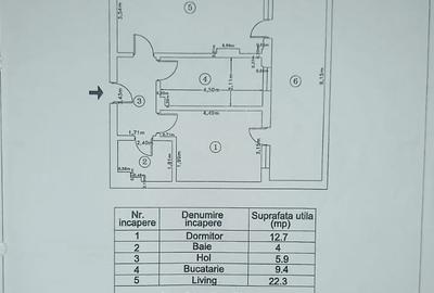 Apartament cu 2 camere decomandat, mobilat în Uverturii - 9