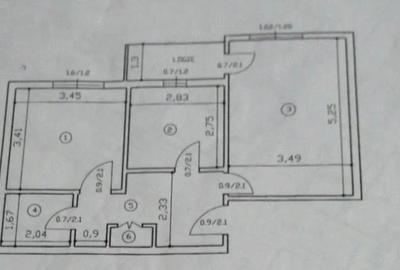 Apartament cu 2 camere decomandat în Nicolina