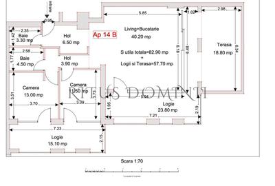 Apartament cu 3 camere în Cetății - 6