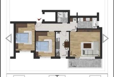Apartament cu 3 camere decomandat, mobilat în Central - 5