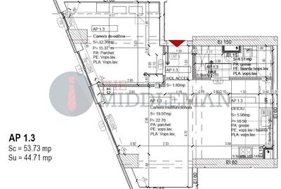 Studio dublu  cu 44 mp utili langa Mall Veranda - 2