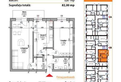 Garsonieră decomandată în Trivale - 1