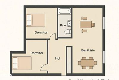 Apartament cu 2 camere în Central - 5