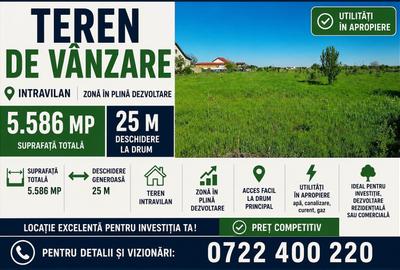 Teren Construcții intravilan de 5600 mp, în Nord-Est