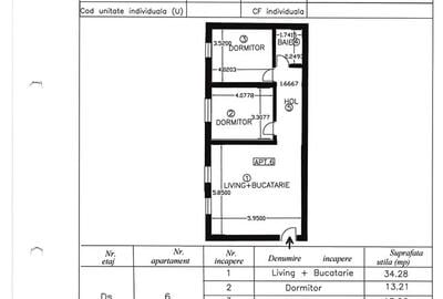 Apartament cu 3 camere semidecomandat în Roșu - 6