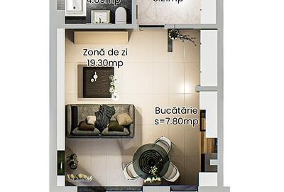 Apartament 1 camera - spatios intr-un complex rezidential nou din Podu Ros - 14