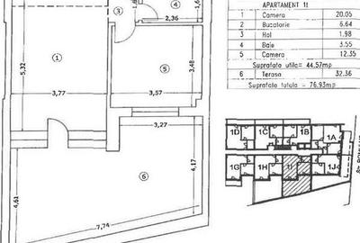 Apartament cu 2 camere decomandat, mobilat în Universitate - 1
