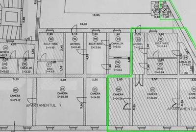 Apartament 3 camere, cladire istorica, potential fantastic, Piata Romanilor - 3