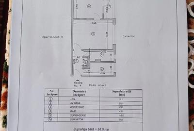 Apartament cu 2 camere semidecomandat în Letea - 10
