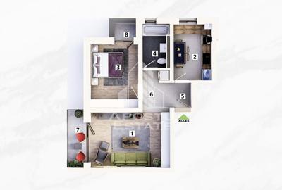 2 camere, bucatarie inchisa, parcare inclusa, lift, Mehala - 15