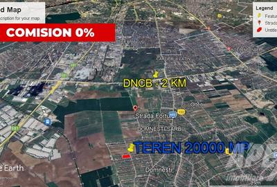 Teren intravilan 10000mp | Toate utilitatile | Zona Domnesti
