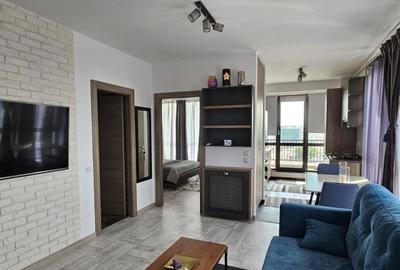 Apartament cu 2 camere semidecomandat, mobilat în Pipera