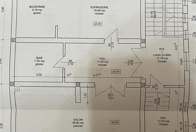 Casa S+P+E+M | 605 mp utili | 10 camere | 3 bucatarii | 4 bai | 3 terase | Garaj - 42