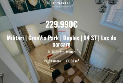 Apartament cu 2 camere decomandat, mobilat în Militari