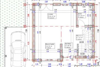 Casă cu 4 camere cu Teren 400 Mp în Luna - 2