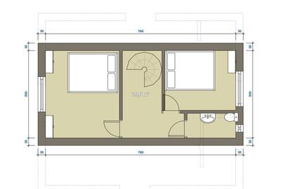 Casă cu 3 camere în Central - 8