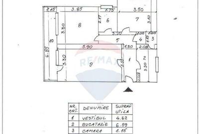 Apartament 3 cam, decomandat, Titulescu - 6