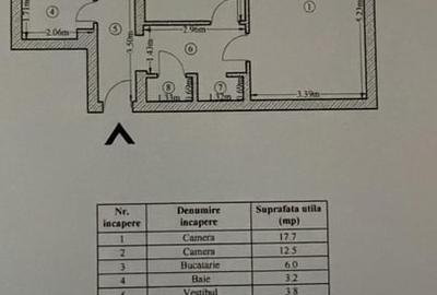 Apartament cu 2 camere decomandat în Banu Manta